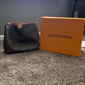 Louis Vuitton Black and Brown Monogram Shoulder Bag